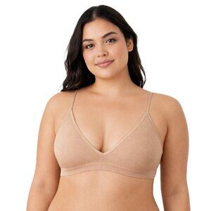 Cotton On Body Bralette XL Seamless Triangle Latte Ribbed Nude NEW